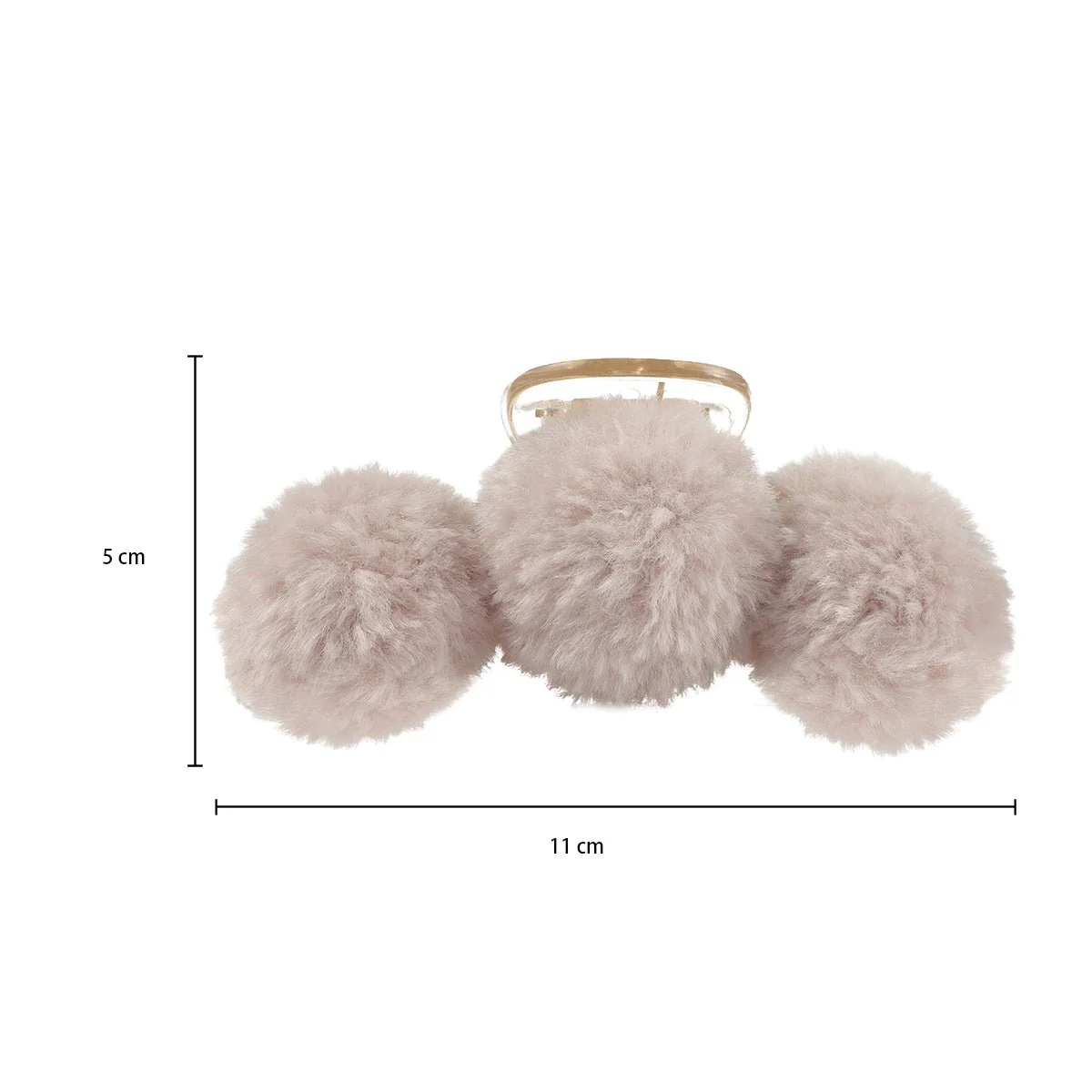 Arch14 Fluffy Pom-Pom Claw Clips 1pc - Image 8