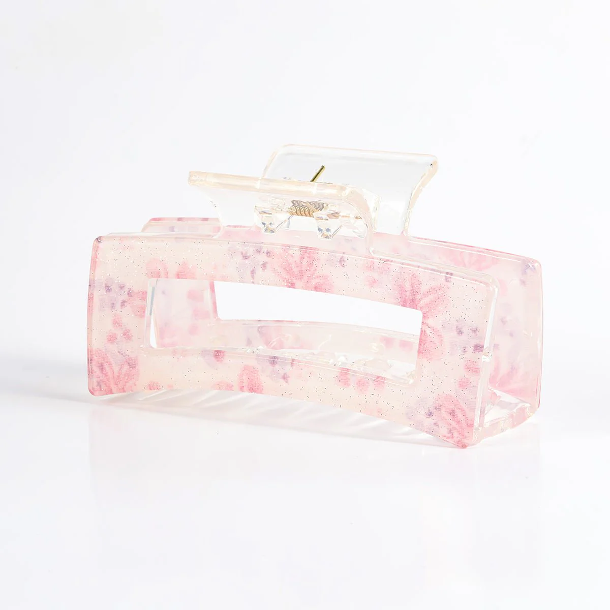 Arch14 Printed Floral Rectangle Claw Clip 1pc - Image 12
