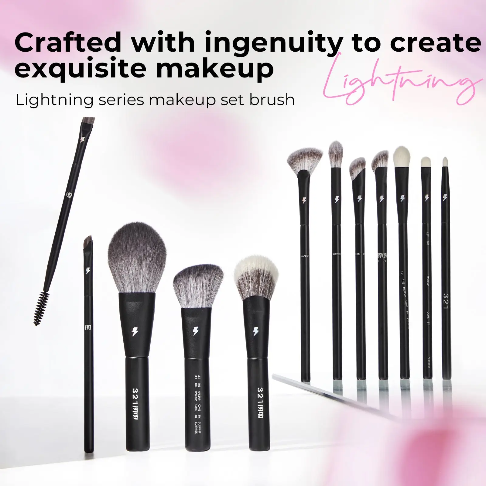BLJ Lightning Series Makeup Brush Set (12pcs) - Image 3