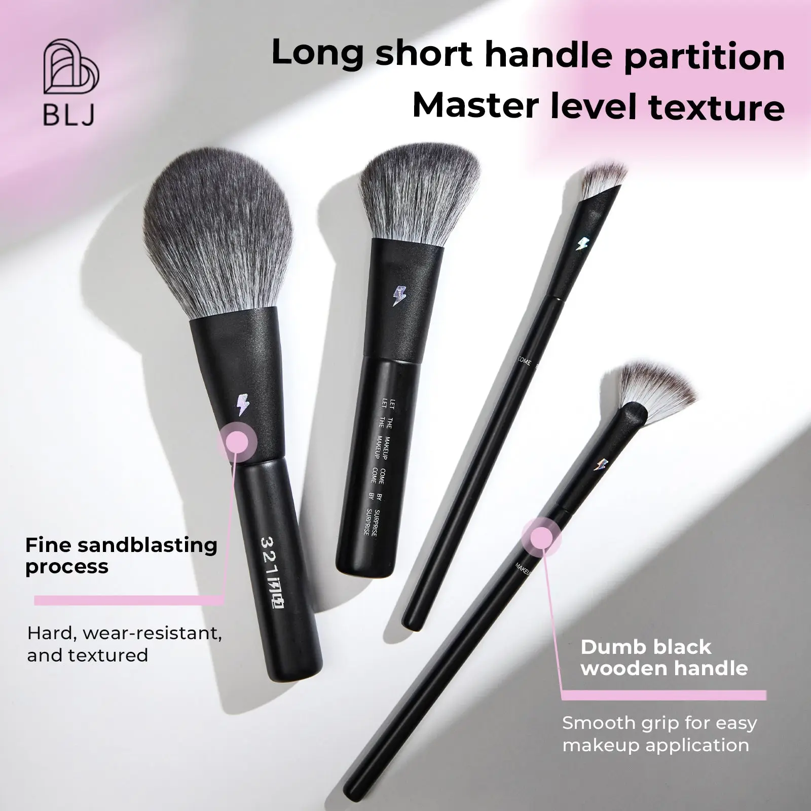 BLJ Lightning Series Makeup Brush Set (12pcs) - Image 7