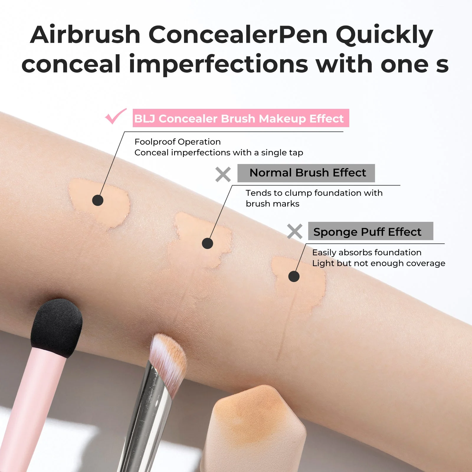 BLJ Semi Sweet Peach Sponge Concealer Stick 1pc - Image 5