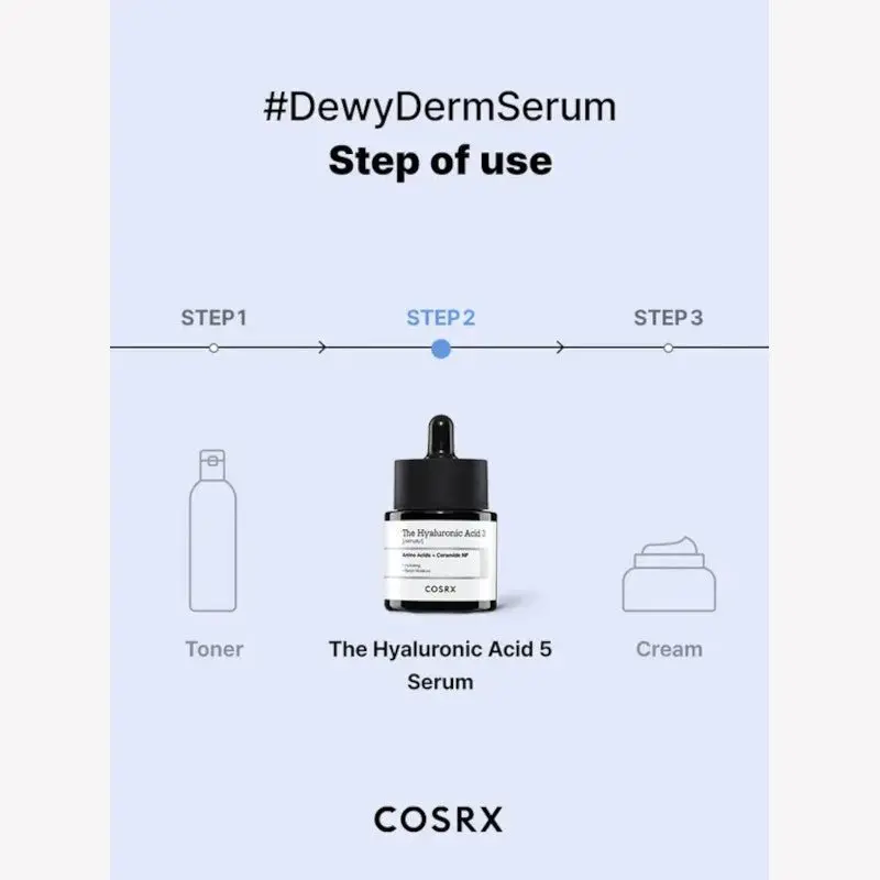 COSRX The Hyaluronic Acid 3 Serum 20ml - Image 4