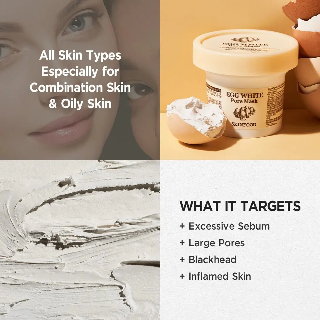 Skinfood Egg White Pore Mask 120g - Image 3