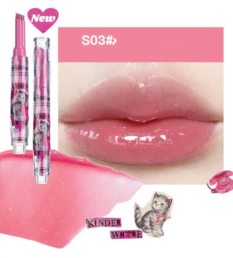 Flortte I am Super Beauty Jelly Heart Lipstick - S Series (6 Colors) - Image 6