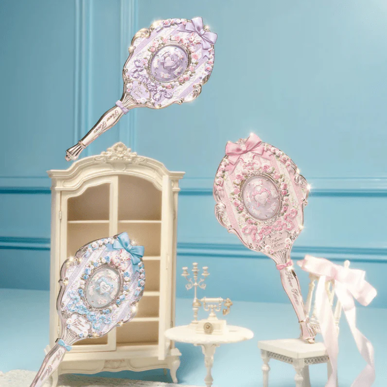 Flower Knows Bunny Garden Collection Hand Mirror (3 Colors)