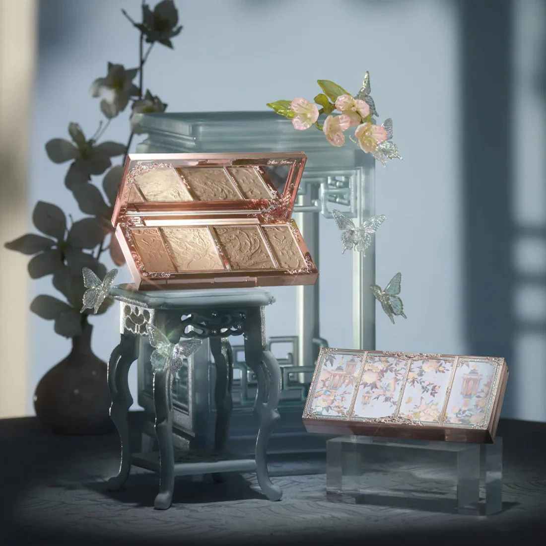 Flower Knows Butterfly Cloud Collar Embossed Highlight & Contour Palette