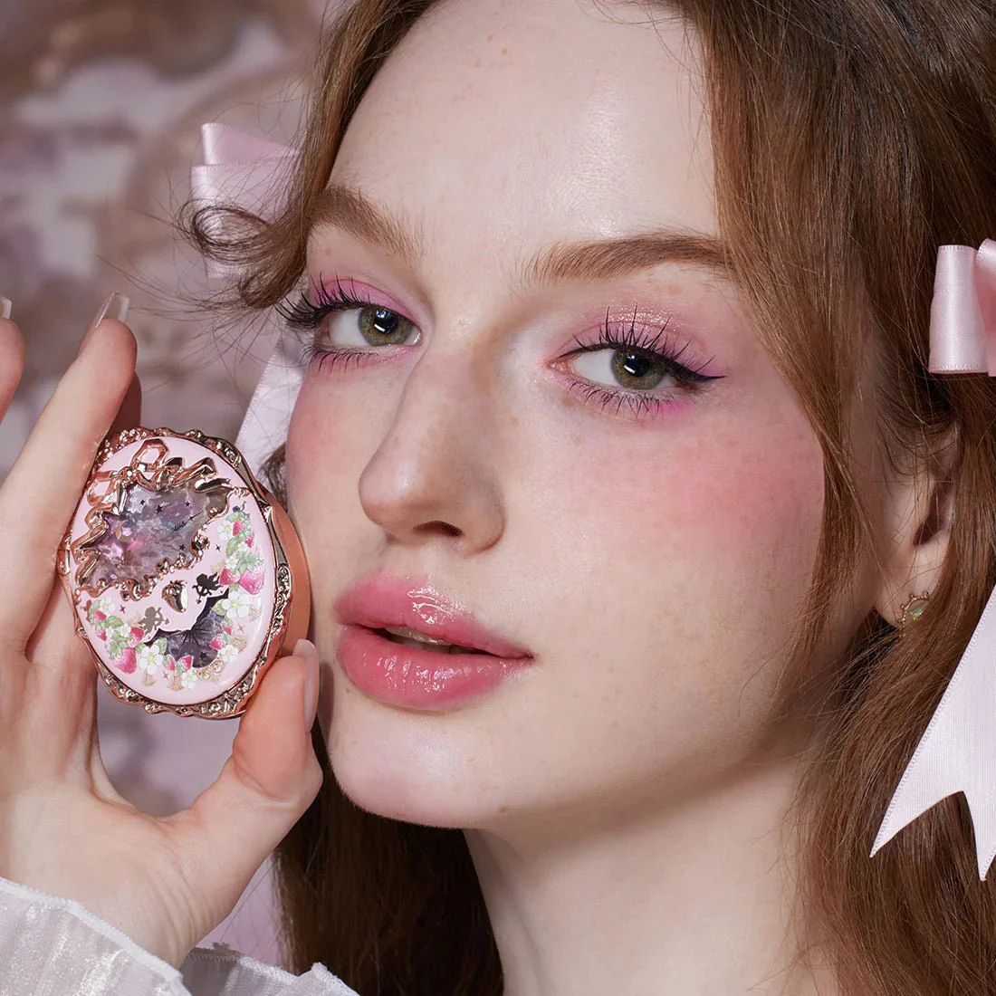 Flower Knows Strawberry Rococo Embossed Blush (3 Colors) - Image 2