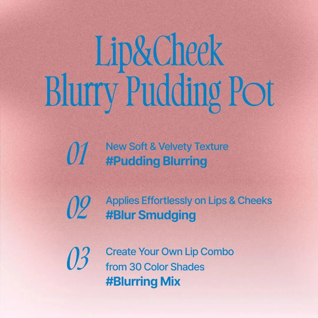 FWEE Lip&Cheek Blurry Pudding Pot 5g - Faded Moment - Image 4
