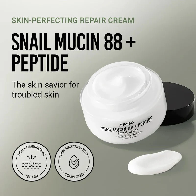 JUMISO Snail Mucin 88 + Peptide Facial Cream 100ml - Image 2