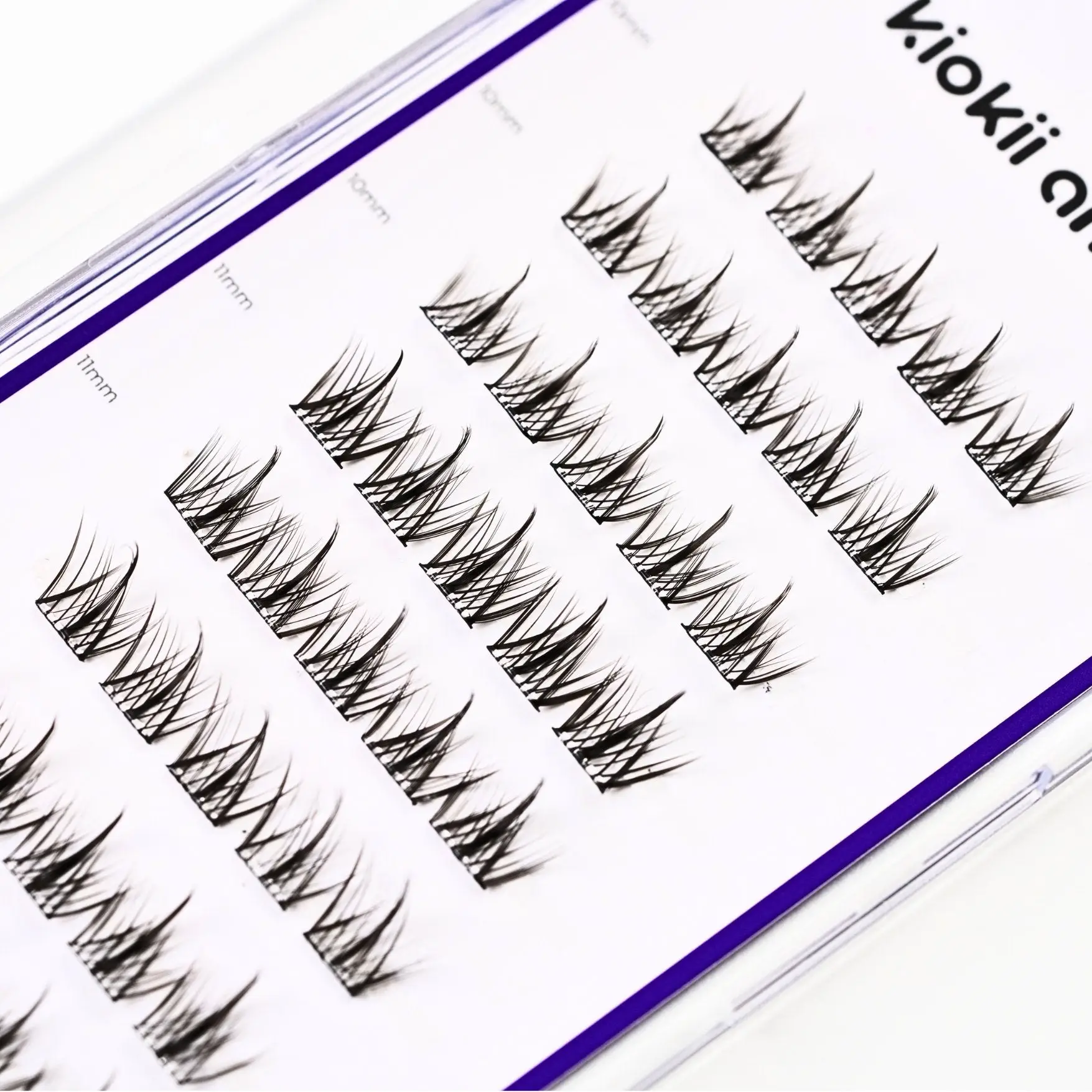 Kiokii Book Cluster Glue-Free Lashes - Elegant Length 10mm-12mm - Image 2