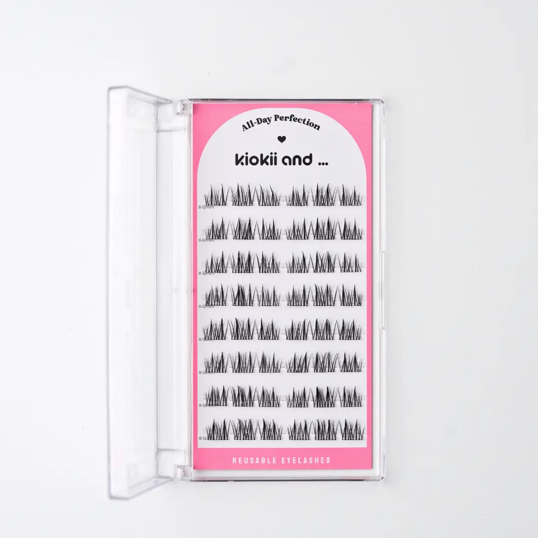 Kiokii Book Cluster Glue-Free Lashes - Silk Mirage 8mm- 12mm - Image 2