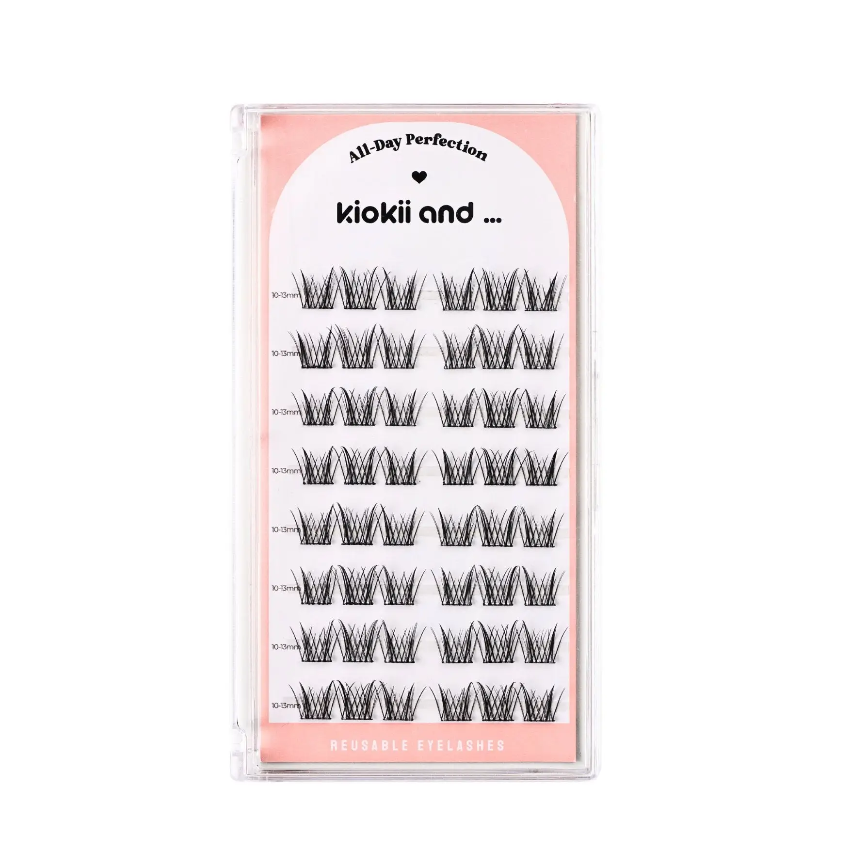 Kiokii Book Cluster Glue-Free Lashes - Voluminous Drama 10mm-13mm - Image 4