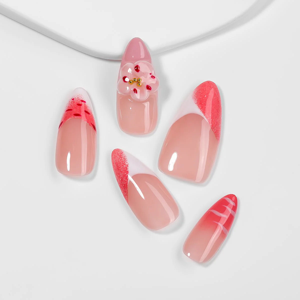 Kiokii Handmade Press-On Nails-Glamorous Nails Harmony - Image 5