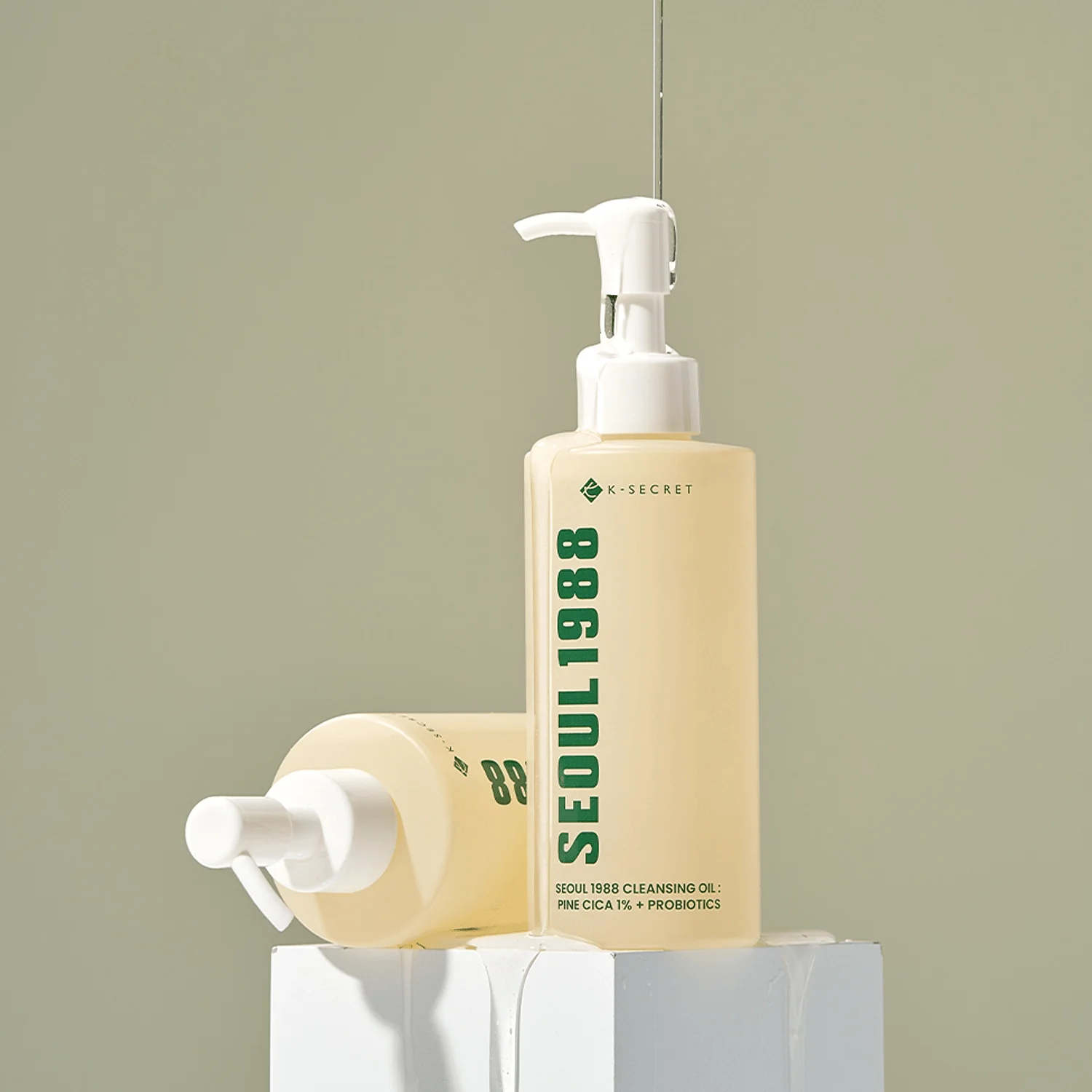 KSECRET SEOUL 1988 Cleansing Oil: Pine Cica 1% + Probiotics 200ml - Image 2