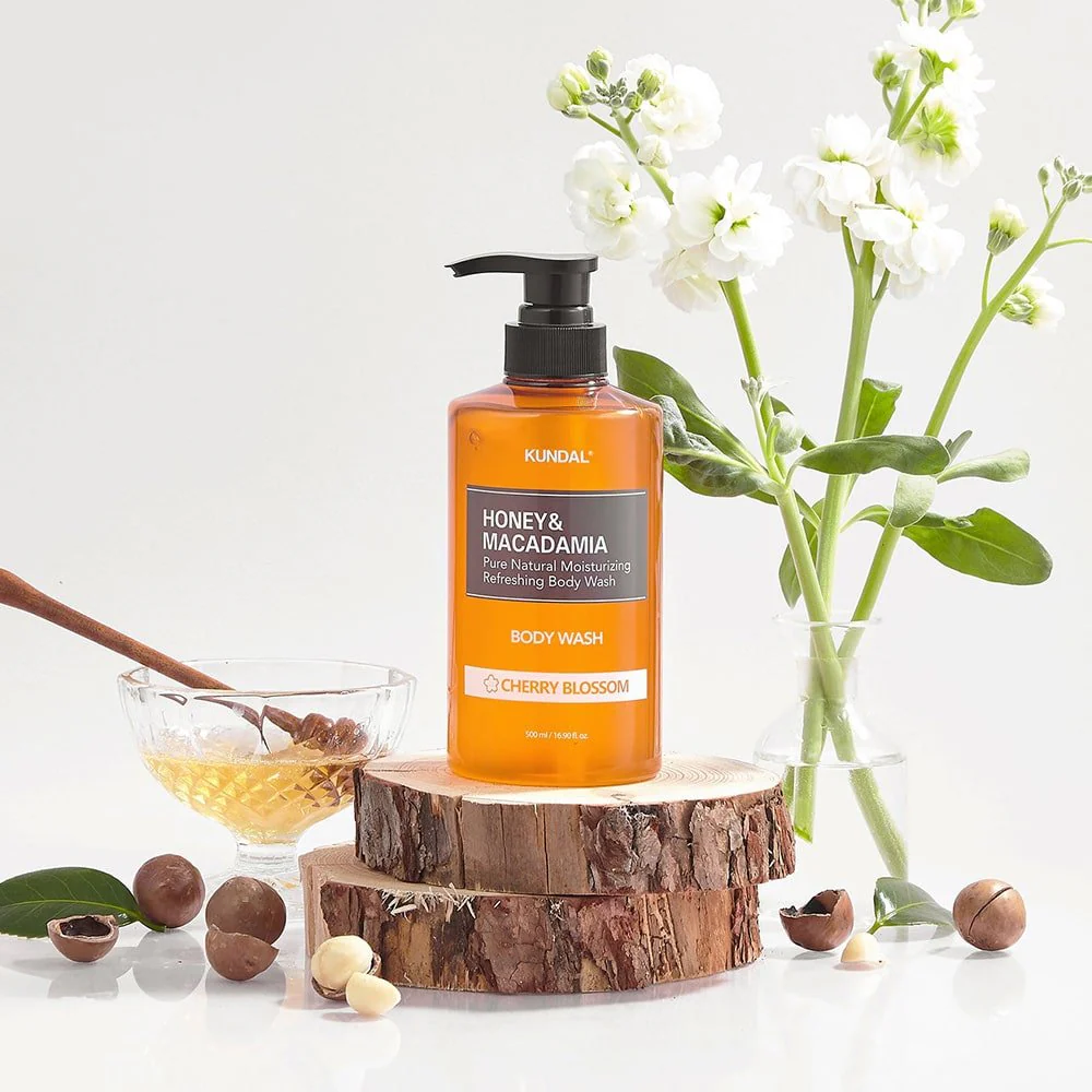 KUNDAL Honey & Macadamia Body Wash 500ml (2 Scents) - Image 2