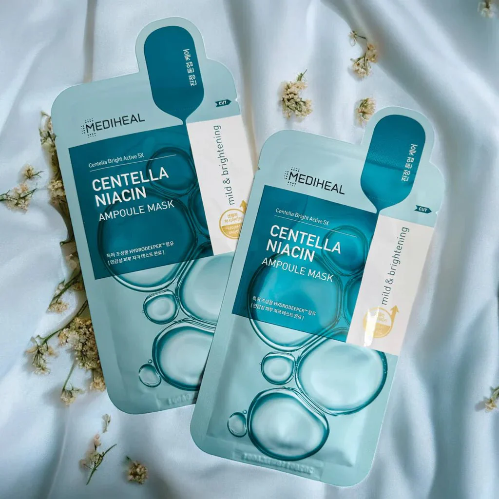 MEDIHEAL Centella Niacin Ampoule Mask 10pcs - Image 2