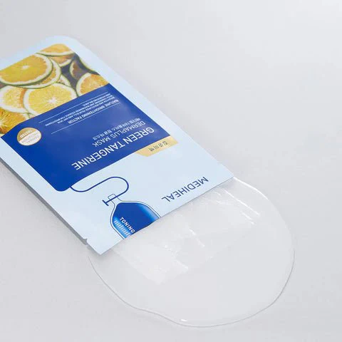 MEDIHEAL Dermaplus Green Tangerine Mask 10pcs - Image 4