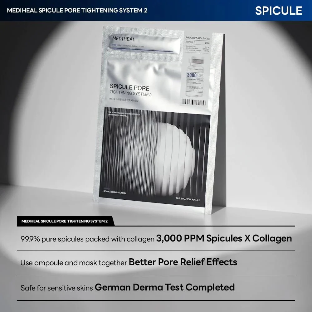 MEDIHEAL Spicule Pore Tightening System 2 Mask (4pcs) - Image 5