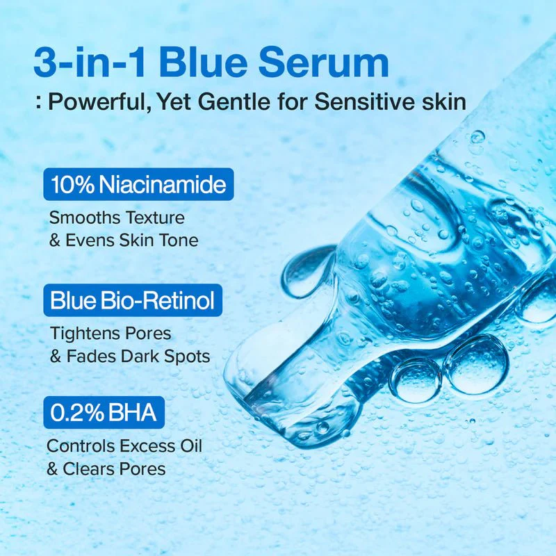 Numbuzin No.3 Blue Bio-Retinol Pore Refining Serum 30ml - Image 8