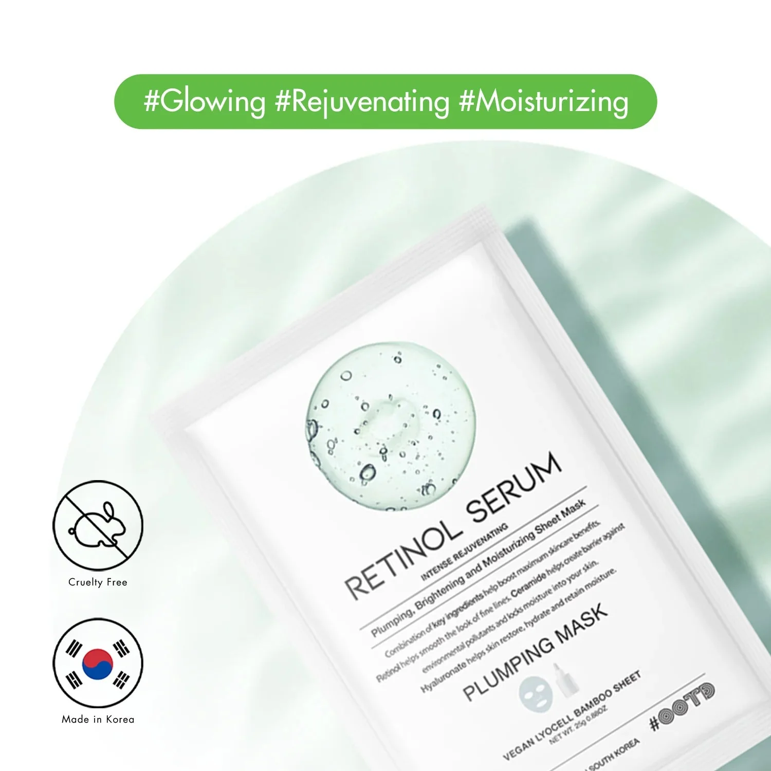 OOTD Retinol Serum Plumping Mask 10pcs - Image 3