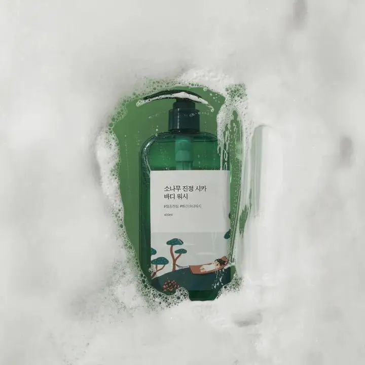 Round Lab Pine Calming Cica Body Wash 400ml - Image 4