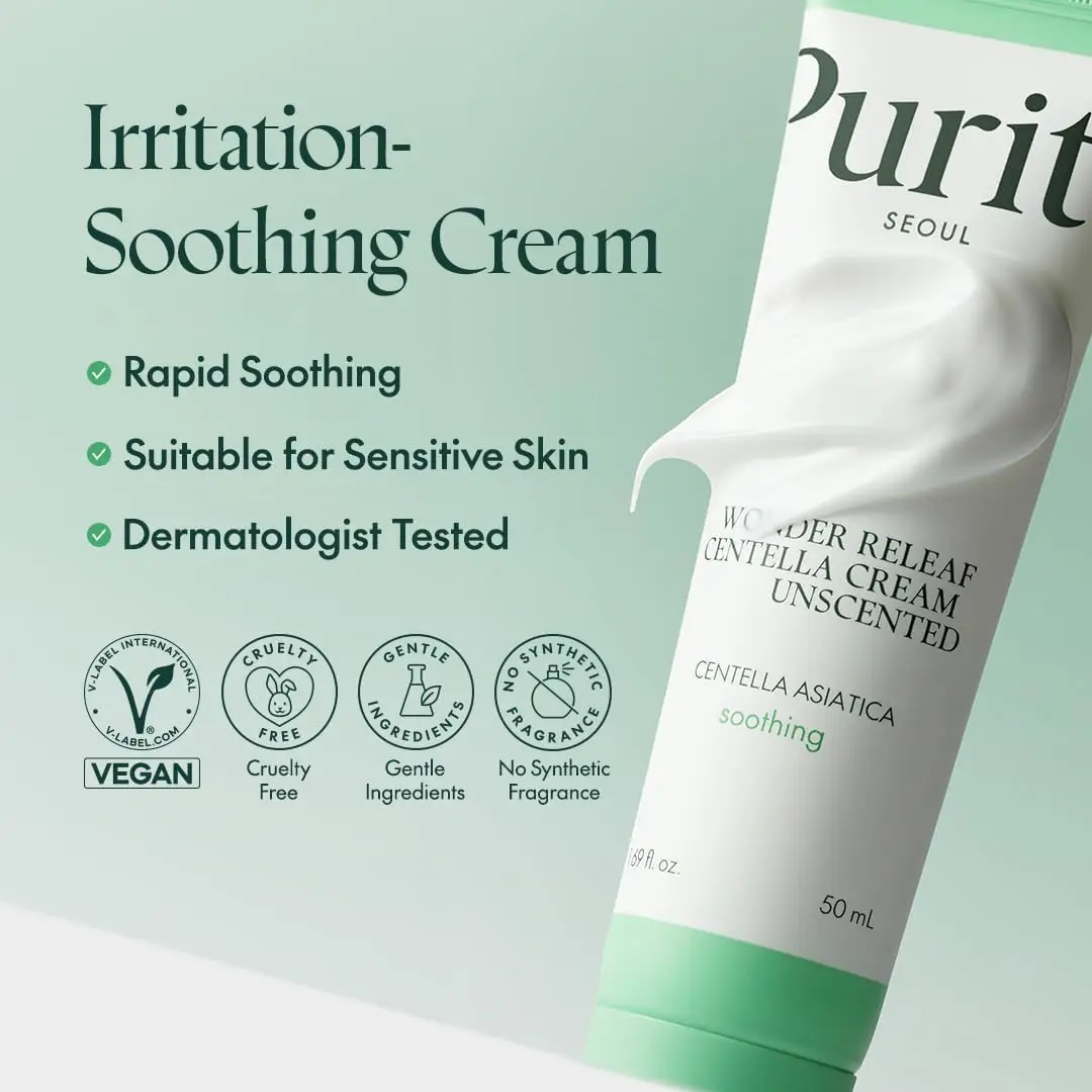 Purito Wonder Releaf Centella Cream Unscented 50ml - Image 4