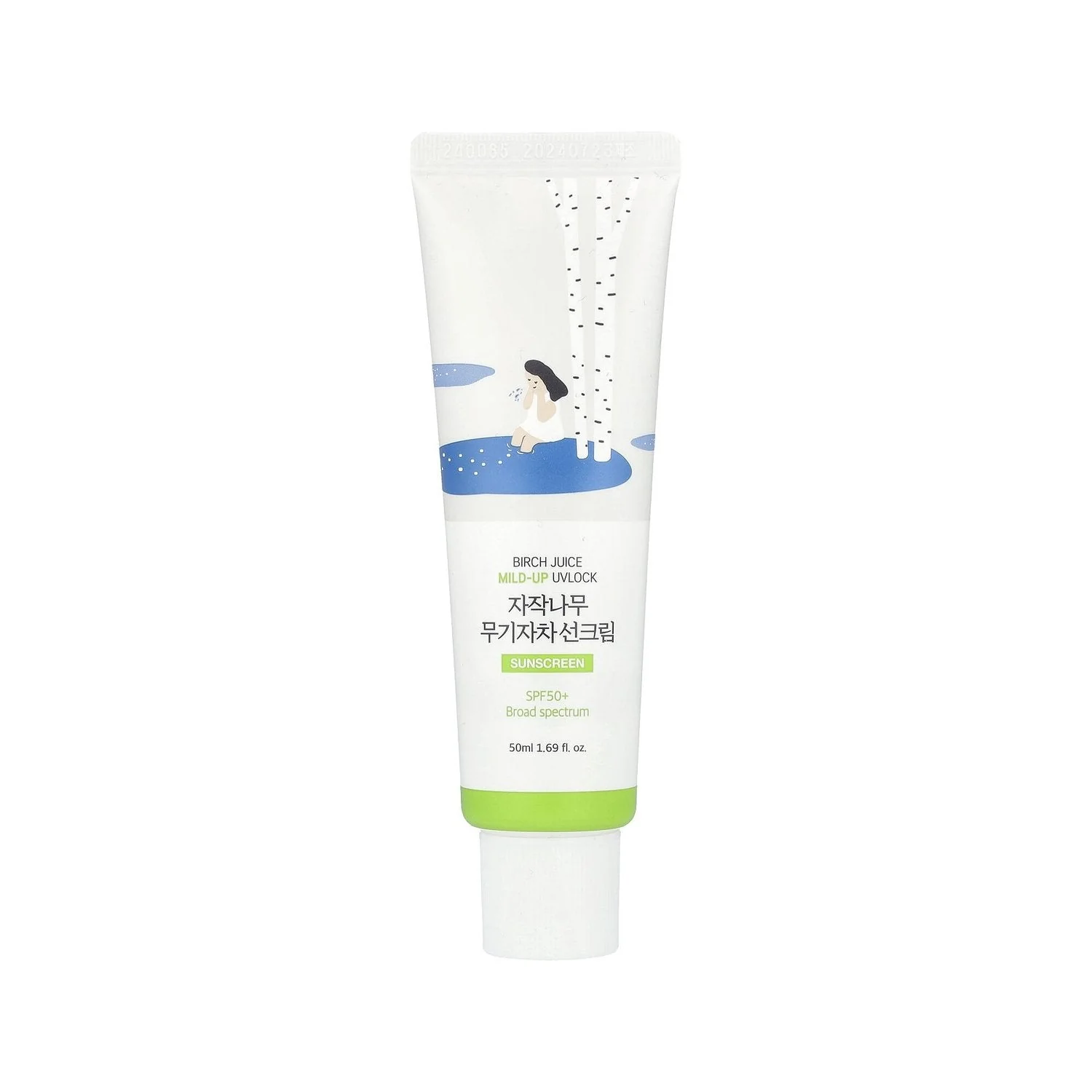 ROUND LAB Birch Juice Moisturizing Mild Up Sunscreen 50ml - Image 5