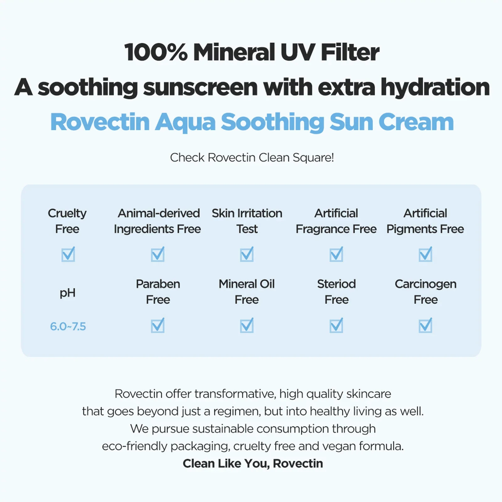 ROVECTIN Aqua Soothing Sun Cream SPF50+ 50ml - Image 3