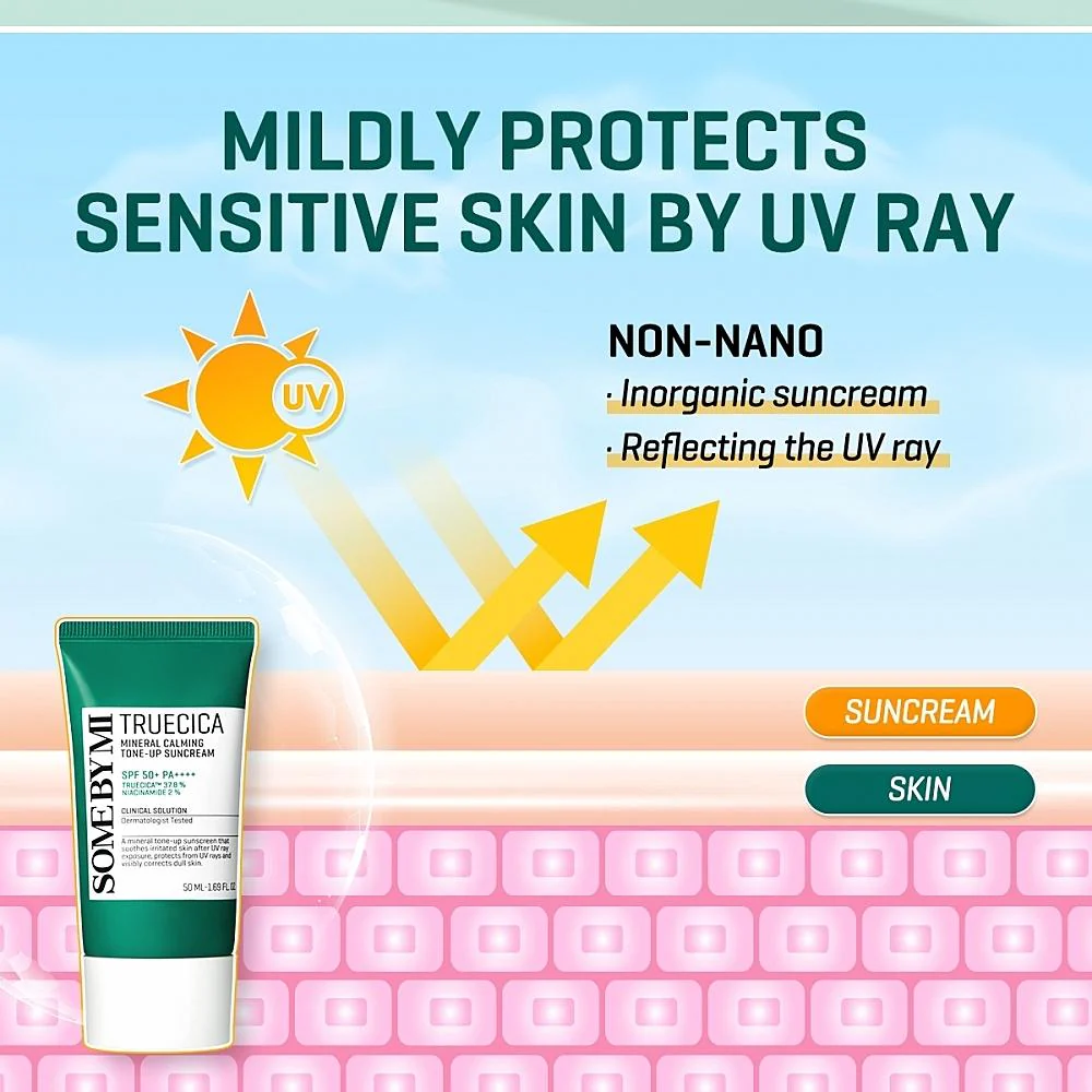 SOME BY MI Truecica Mineral Calming Tone Up Suncream 50ml - Image 3