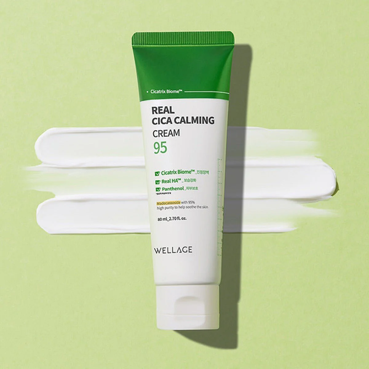 WELLAGE Real Cica Calming 95 Cream Cream 80ml - Image 5
